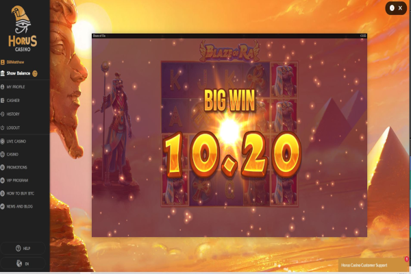 Horus Casino screen shot