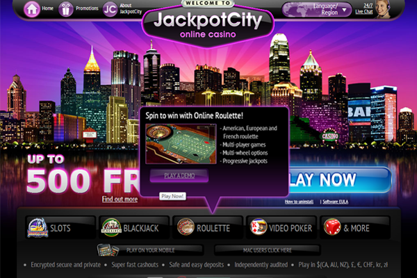 Jackpot City screen shot
