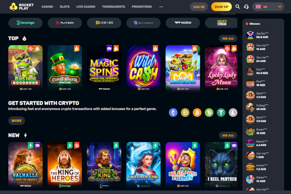 RocketPlay Casino screen shot