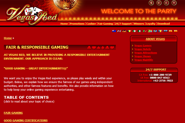 Vegas Red screen shot