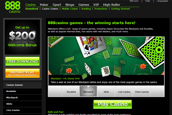 888 Casino screen shot